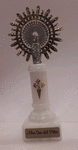 IMAGEN VIRGEN DEL PILAR ALABASTRO CORONA METAL 15,5CM. BLANCO *413