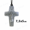 CRUZ METAL PAPA FRANCISCO 7,5X5CM.