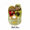 NAVIDAD-NACIMIENTO RESINA 9X7,5 CM SAGRADA FAMILIA INFANTIL *351